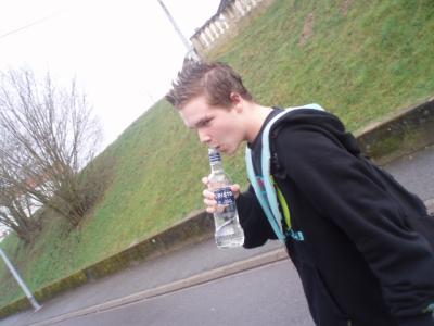 La jolie teille a chicken et moi :D